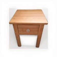 Solid oak bedside for sale  LEICESTER