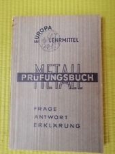 Metall prüfungsbuch auflage gebraucht kaufen  Seelze