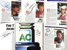 88 Grand National Illustrated Nascar Magazine 7 autógrafos Petty Waltrip Labonte comprar usado  Enviando para Brazil