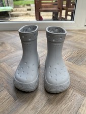 Croc wellies grey for sale  DUDLEY