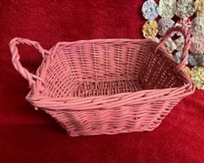 Pink square basket for sale  Ellsinore