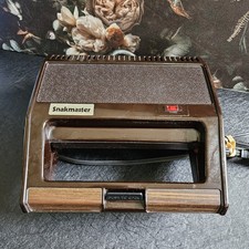 Sanduicheira vintage Clark Snakmaster CN613 retrô marrom grão de madeira anos 80 TESTADO comprar usado  Enviando para Brazil