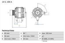 Lichtmaschine generator bosch gebraucht kaufen  Bautzen-Umland II