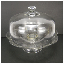Clear glass pedestal for sale  Chesterfield