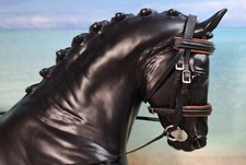 Schwarze leder trense gebraucht kaufen  Senden