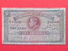 Cyprus british shillings for sale  NORWICH