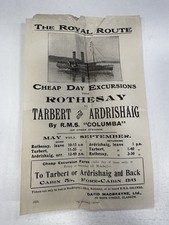 Steamer r.m. columba for sale  ST. HELENS
