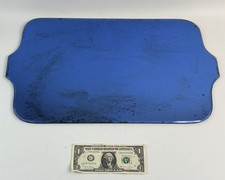 Bandeja de cômoda Art Deco azul cobalto vidro espelho borda chanfrada 20" x 16", usado comprar usado  Enviando para Brazil
