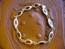 PULSEIRA ELEGANTE DE CONTAS ELOS DE PASTA MARROM comprar usado  Enviando para Brazil