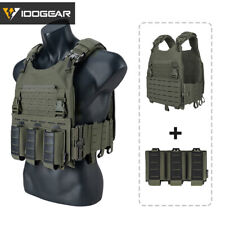 Colete Tático IDOGEAR Airsoft Placa Transportadora MOLLE com 556 Bolsa Tripla Mag Exército comprar usado  Enviando para Brazil