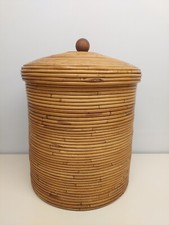 Cesto cilindrico rattan usato  Carpaneto Piacentino