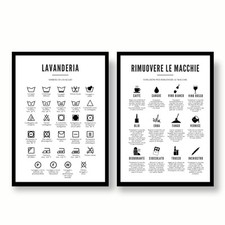 Poster per lavanderia usato  Italia