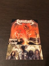 CARTÃO POSTAL DE MÚSICA NÃO PUBLICADO 6 X 4 - SEPULTURA - VISÕES MÓRBIDAS comprar usado  Enviando para Brazil