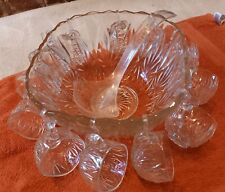 Glass punch bowl for sale  FORDINGBRIDGE