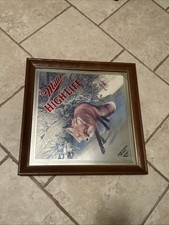 Barra espelhada Miller High Life SLY FOX em forma de diamante por ZOELICK 18,25" x 18,25" comprar usado  Enviando para Brazil