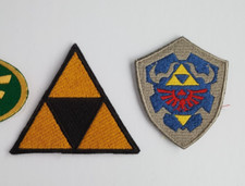 Usado, Zelda Triforce Hyrule Shield bordado feito à mão patch costurar-on iron-on comprar usado  Enviando para Brazil