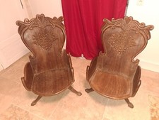 Chaises bois sculpté d'occasion  Chaumont