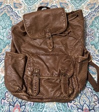Usado, Mochila de couro marrom imitação Aeropostale comprar usado  Enviando para Brazil