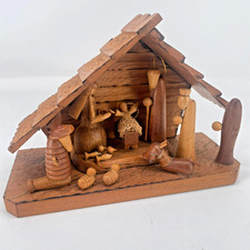 Vintage wooden nativity for sale  Brooksville