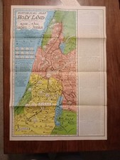 HISTORICAL MAP OF THE HOLY LAND ISRAELE PALESTINA MAPPA ANTICA RARITÀ BIBBIA  comprar usado  Enviando para Brazil