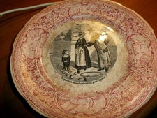 Anciennes assiettes parlantes d'occasion  Ceaucé