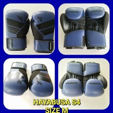 Luvas de boxe Hayabusa azul S4 tamanho médio kickboxing MMA UFC 14 oz usadas uma vez comprar usado  Enviando para Brazil