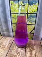 Lâmpada de lava de substituição recipiente garrafa líquido vidro roxo 9,5", usado comprar usado  Enviando para Brazil