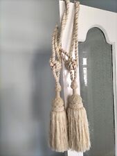 Pair cream beaded for sale  HALIFAX