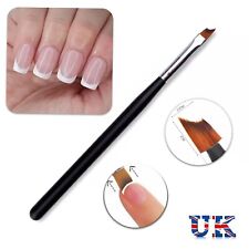 Escova de unhas lisa de manicure francesa meia lua semi círculo linha sorriso forro caneta madeira comprar usado  Enviando para Brazil