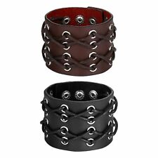Pulseira masculina trançada de couro punk feita à mão bracelete ajustável comprar usado Pulseira masculina trançada de couro punk feita à mão bracelete ajustável comprar usado  Enviando para Brazil