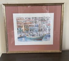 Vtg harbor scene for sale  Easton