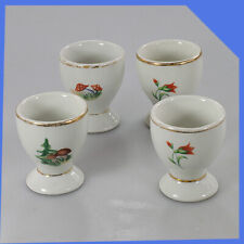 ✅ stare rzadkie vintage CHODZIEZ zdjęcia z białego złota porcelana Chiny 4x kubki na jajka na sprzedaż  PL