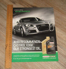 Audi USA Car AD 2014 Castrol Edge Oil original ONE magazine page advertisement comprar usado  Enviando para Brazil