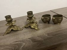 Kerzenhalter gold vintage gebraucht kaufen  Mannheim