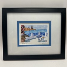 Framed painting santorini for sale  Elgin