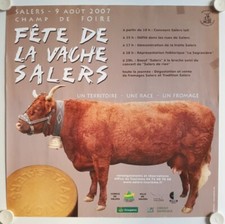 Affiche fête vache d'occasion  La Courtine