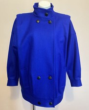 ⭐️Casaco de lã novo puro azul cena internacional vintage perfeito anos 80 Iugoslávia 11/12 comprar usado  Enviando para Brazil