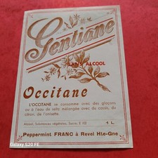 étiquette gentiane occitane d'occasion  Maringues