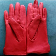 Leder handschuhe rot gebraucht kaufen  Mücke