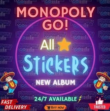 Adesivos Monopoly Go!(Todos 1-5 ⭐Adesivos) ENVIO SUPER RÁPIDO ✅ PREÇOS MAIS BAIXOS 24/7, usado comprar usado  Enviando para Brazil