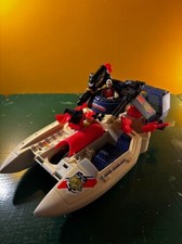 Vintage 1992 GI JOE Cobra Shark 9000 Patrol Battle Corps Barco Incompleto Usado comprar usado  Enviando para Brazil