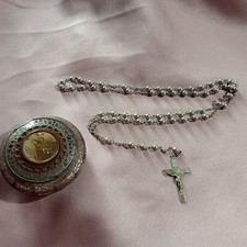 Rosario vintage metallo usato  Torino