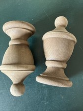 Finials 50mm wooden for sale  BURY ST. EDMUNDS