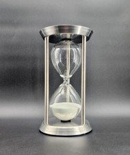Large hourglass silver for sale  Luck