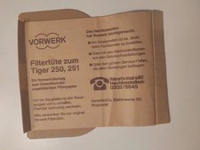 Riginal vorwerk filtertüten gebraucht kaufen  Köln