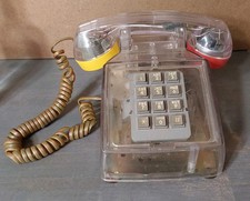 Telefone fixo vintage Alltell transparente botão azul 1989 mesa telefone comprar usado  Enviando para Brazil