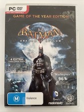 Batman Arkham Asylum Game Of The Year Edition jogo de PC (manual incluído) SEM DISCO comprar usado  Enviando para Brazil