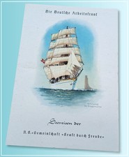 Speisekarte kdf schiffes gebraucht kaufen  Großwallstadt