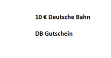 Deutsche bahn gutschein gebraucht kaufen  Augsburg
