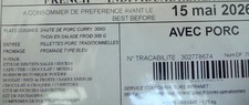 Ration rcir menu d'occasion  Cernay